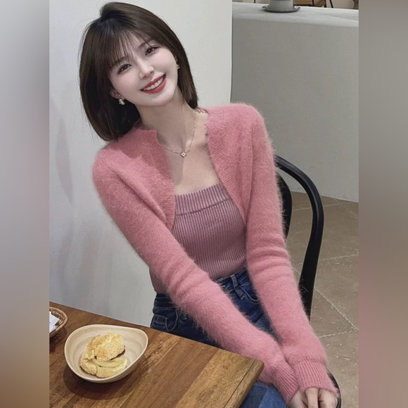 Cherry Blossom Pink Cardigan - Picture 2 of 6